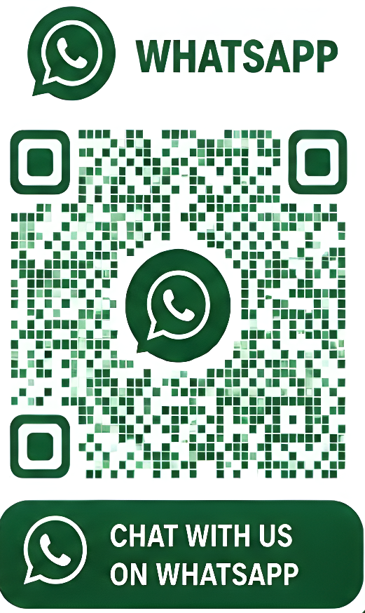 WhatsApp QR code — chat with Prime Window Cleaners